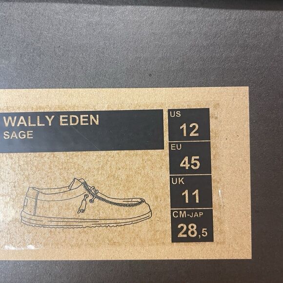 Hey Dude Wally Eden Sage Mens Shoes Green White Size 12 NEW - Picture 7 of 7